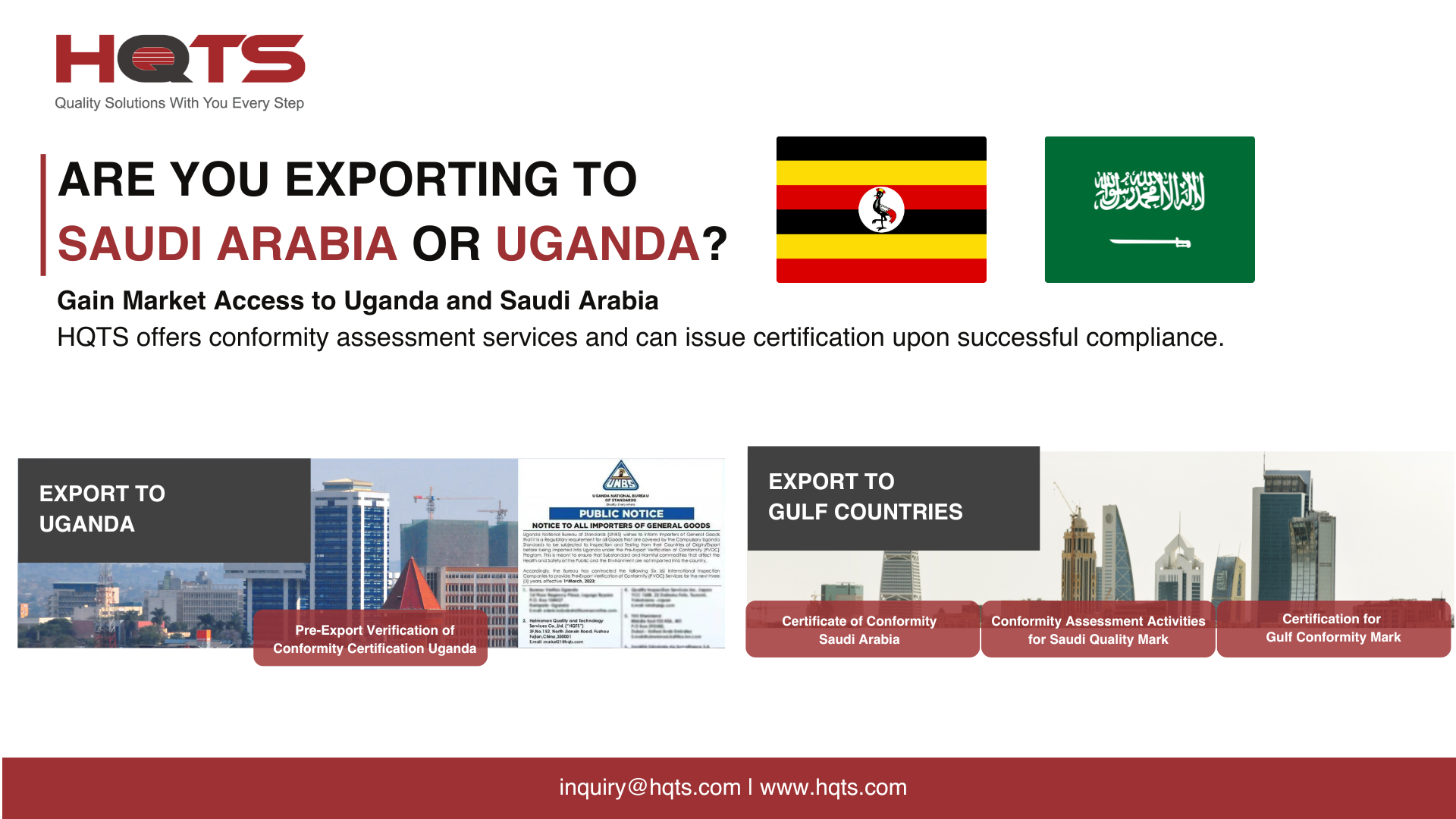 Certificate of Conformity (Uganda and Saudi Arabia)