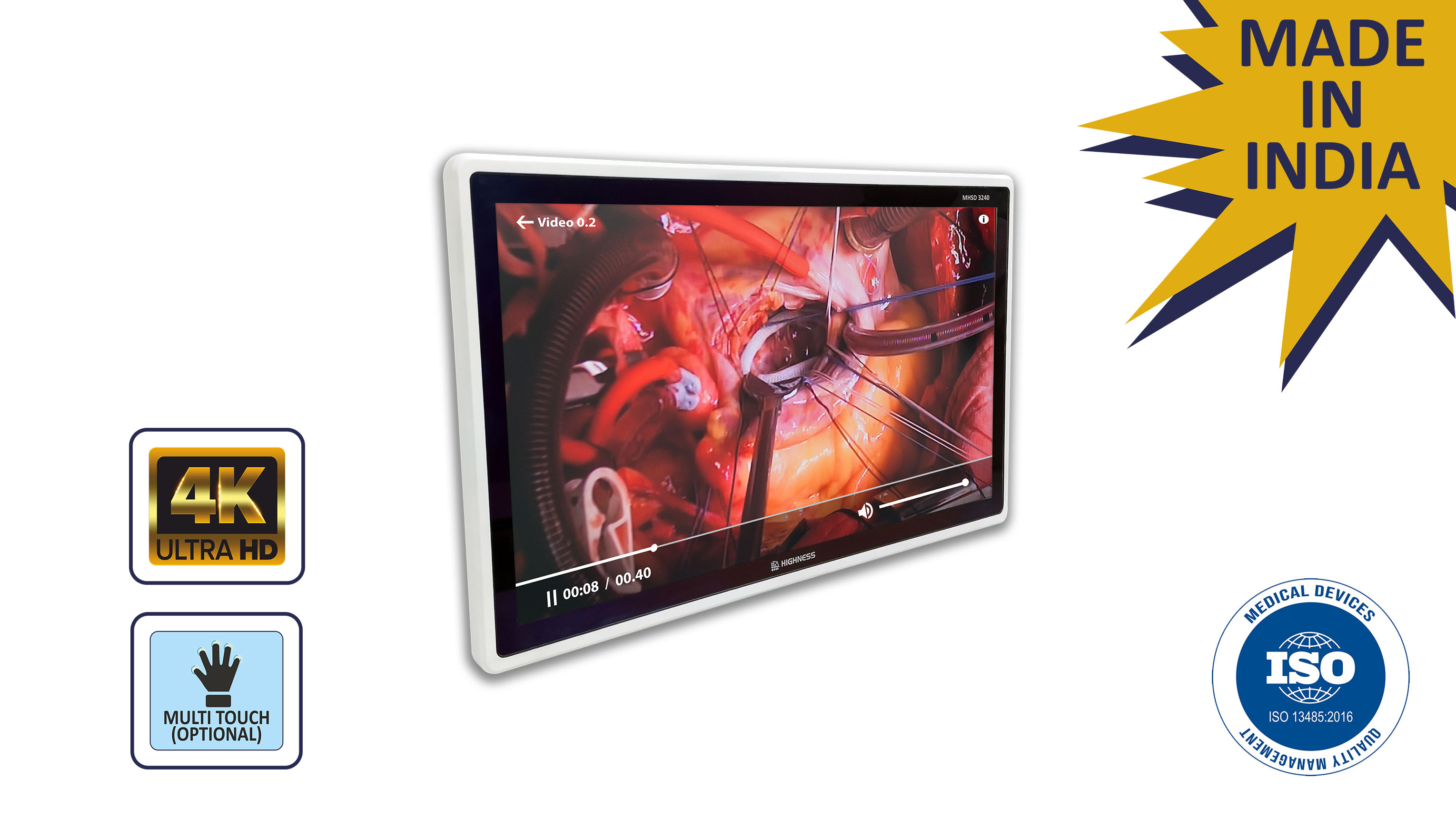 32" SURGICAL DISPLAY MHSD-3240_V2 4K DISPLAY